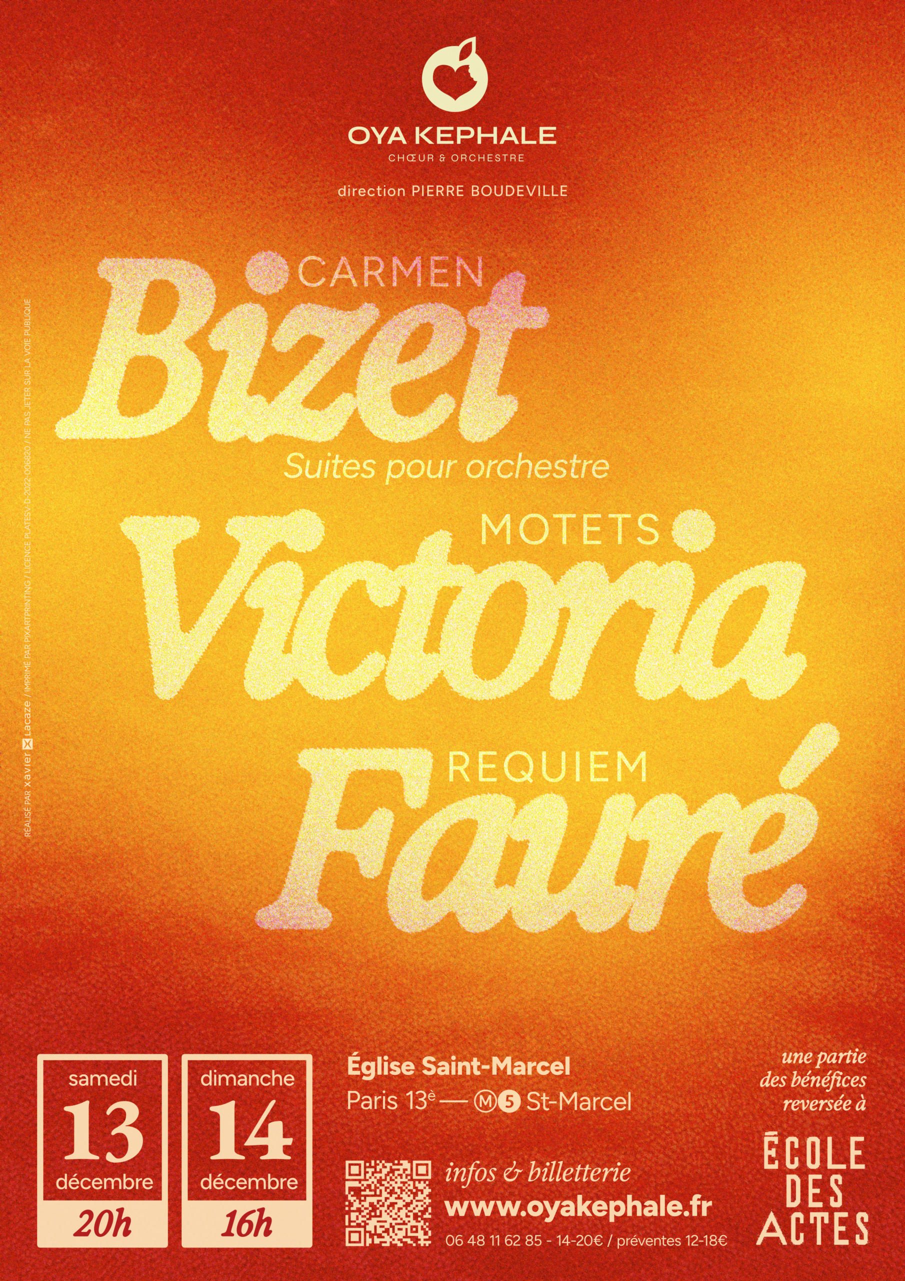 Affiche du concert annuel 2025 de Oya Kephale