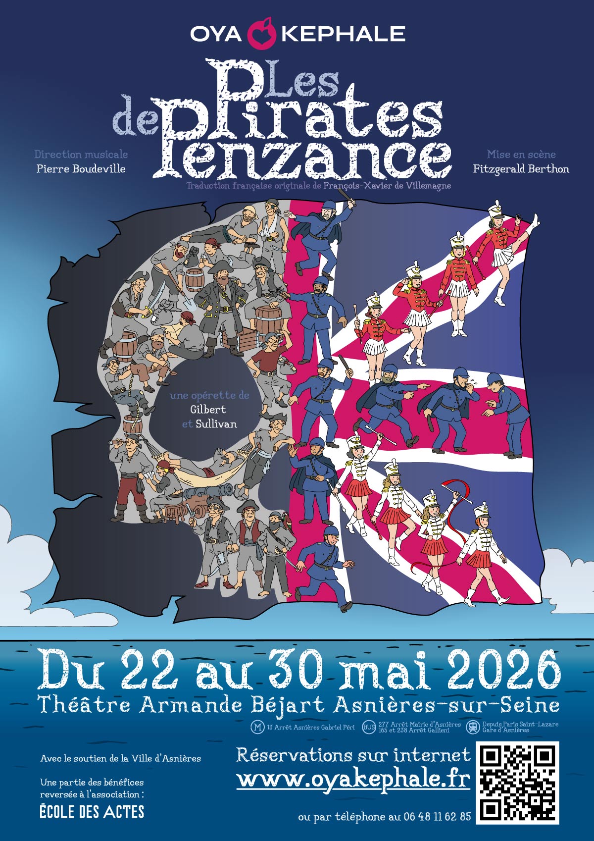 Affiche des Pirates de Penzance par Oya Kephale