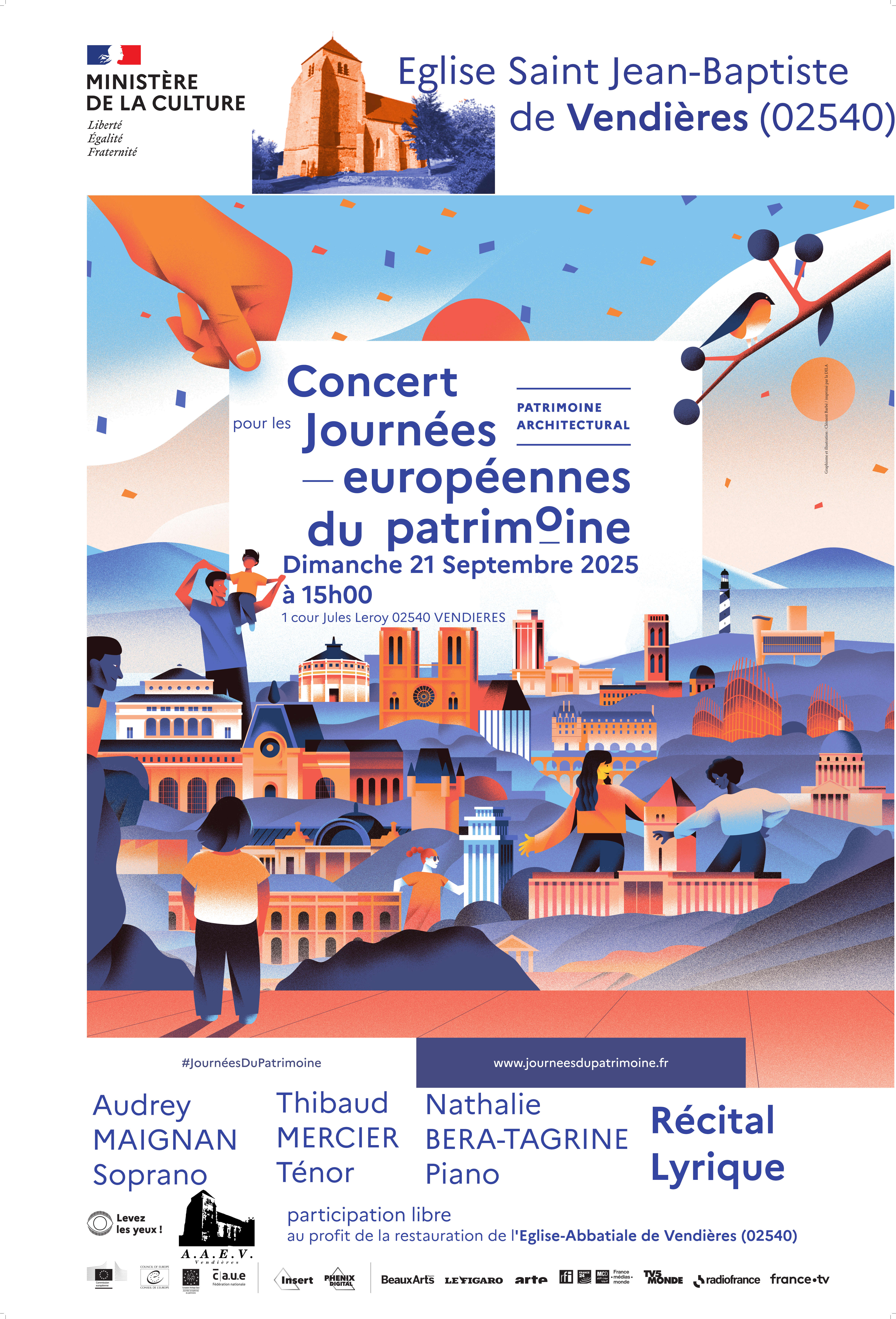 Affiche des Journées Européennes du Patrimoine 2025